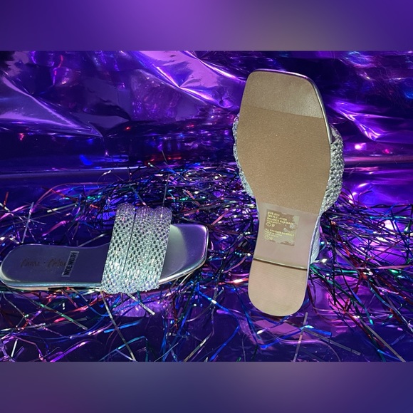 Wide Width Fit Rhinestone Sandals - Picture 11 of 11